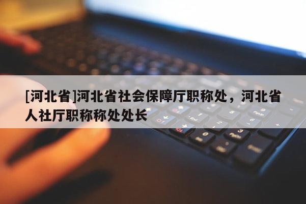 [河北省]河北省社会保障厅职称处，河北省人社厅职称称处处长