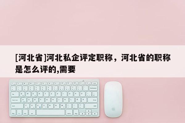 [河北省]河北私企评定职称，河北省的职称是怎么评的,需要